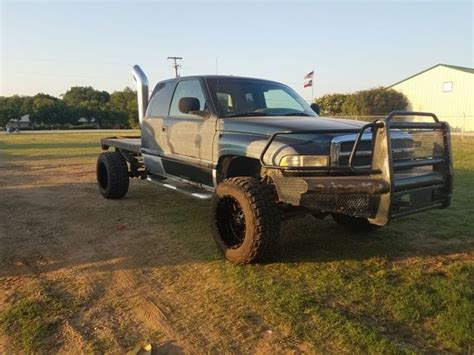 2002 Dodge Ram 4x4 2500 V10 Custom Flatbed 20x12 Rims For Sale In