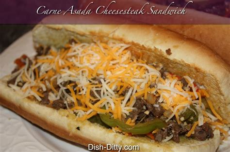 Carne Asada Cheesesteak Recipe Dish Ditty