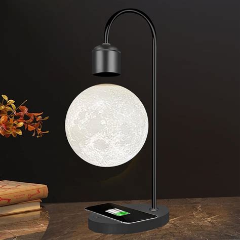 Vgazer Lampe De Lune En L Vitation Flottant Et Tournant Librement Dans