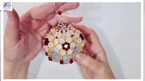 Beaded Christmas Ornament Tutorial Free Bead Pattern Diy Ornament