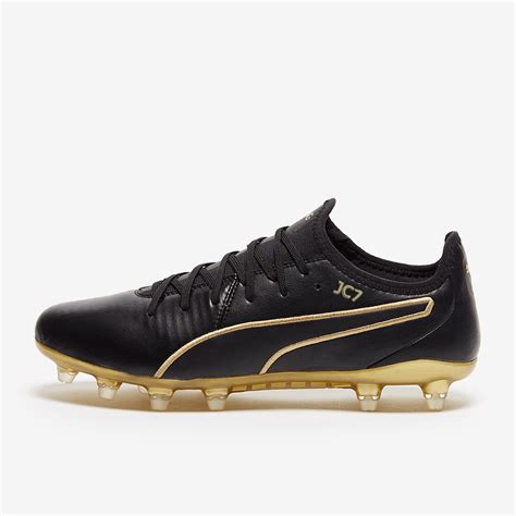 Puma King Pro Fg Blackgold Firm Ground Mens Soccer Cleats