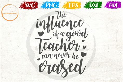 The Influence Of A Good Teacher Graphic By Uramina Creative Fabrica