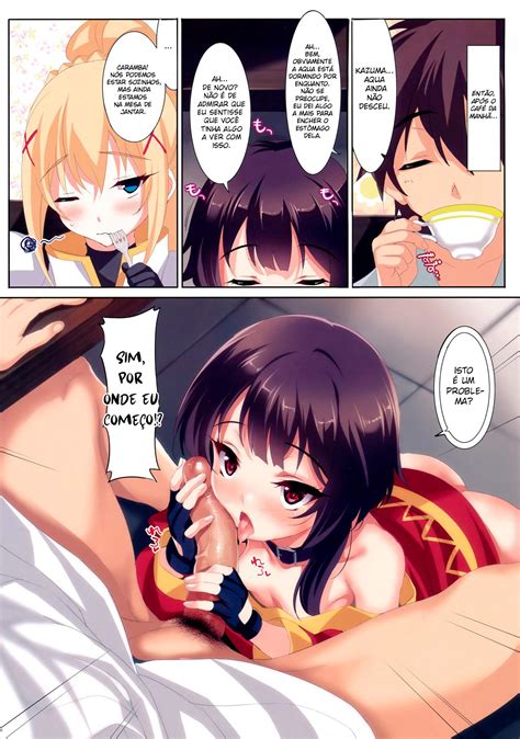 Kono Subarashii Aqua X Darkness X Megumin X Kazuma Hentai Comics Hq