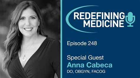 Redefining Medicine With Special Guest Dr Anna Cabeca Youtube