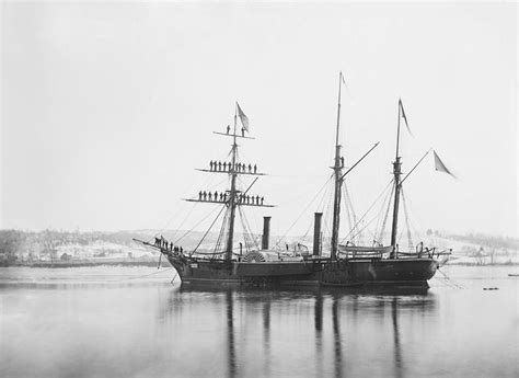 Us Civil War Steam Frigate 1863 Photograph By Science Photo Library