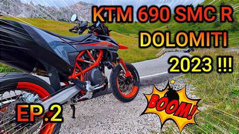 KTM 690 SMC R DOLOMITI ON BOARD PASSO CAMPOLONGO PASSO GARDENA