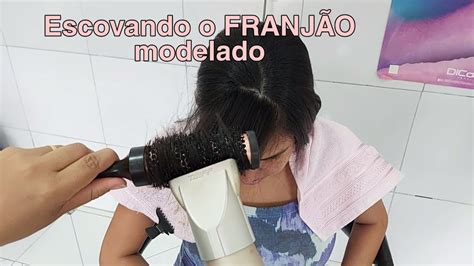 Como Escovar Uma Franja Em Degrad Escova Modelada No Franj O Passo