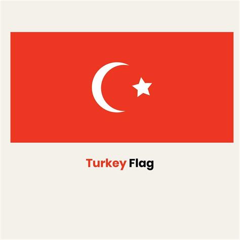 The Turkey Flag 29188497 Vector Art at Vecteezy