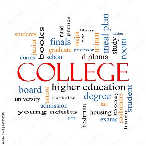 College Word Cloud Concept Stock Illustration Adobe Stock