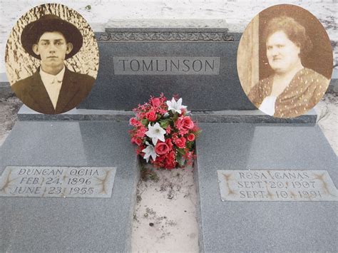 Duncan Ocha Tomlinson 1896 1955 Find A Grave Gedenkplek