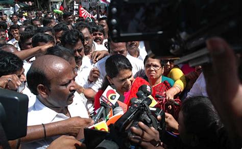 Images How Kanimozhi And Stalin Courted Arrest Photos News Firstpost