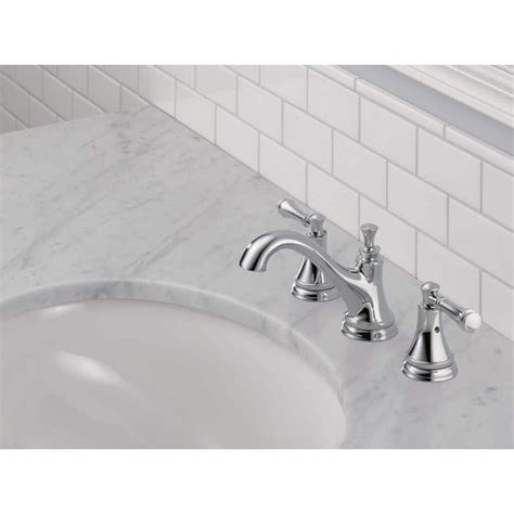 Delta Silverton Bathroom Faucet 8 In Widespread 2 Handle Chrome 35713lf Eco New 34449810418 Ebay