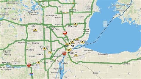 Check Metro Detroit traffic conditions and live map right here