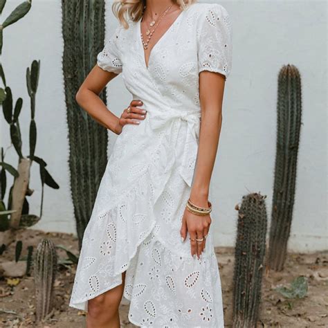 BOHO weiß SOMMERKLEID Boho Kleidung