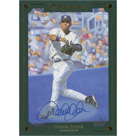 Derek Jeter New York Yankees Autographed 2007 Upper Deck Masterpieces