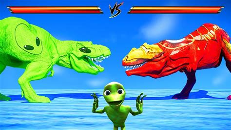 Jurassic World Evolution 🌍 Green Alien T Rex Vs Batman Ultimasaurus