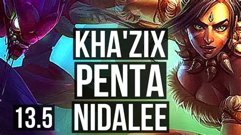 Kha Zix Vs Nidalee Jng Penta Solo Kills Legendary