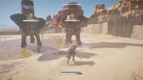 Assassins Creed Origins 2 Elephant Boss Fight Youtube