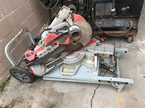 Milwaukee 12 Sliding Compound Miter Saw On Ridgid Ms Uv Miter Saw Utility Vehicle