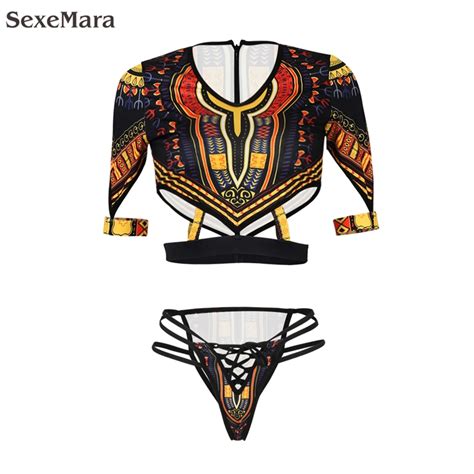 Half Mouw Badpak Vrouwen Afrikaanse Print Badmode Dames Bikini Set