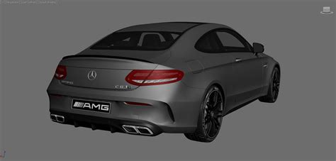 Mercedes Benz C63 Amg Coupe 2016 3d Model 199 Max Free3d