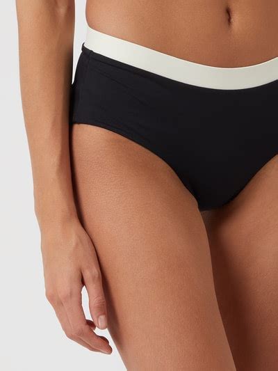 Mymarini Bikini Hose Mit Stretch Anteil Beidseitig Tragbar Schwarz