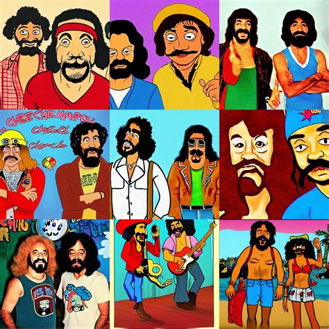 1 9 7 0 S Theme Cheech And Chong Cartoon Look Alikes Stable