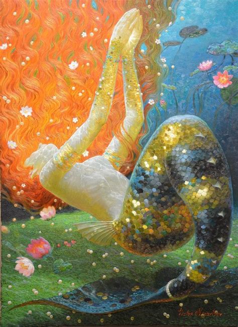 Une Sirène Par Victor Nizovtsev A Mermaid By Victor Nizovtsev