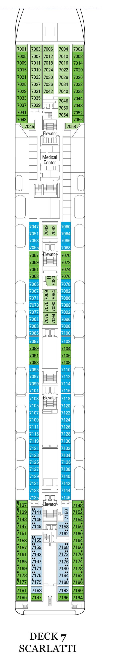 MSC Lirica Deck Plans | CruiseInd