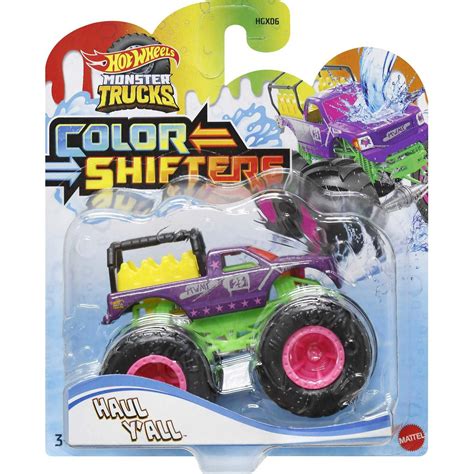 Hot Wheels Monster Trucks Cambia De Color Y all Camión De Juguete A Escala 1 64 Cambia De Color