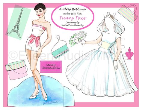 Audrey Hepburn in funny Face Paper Doll - Etsy