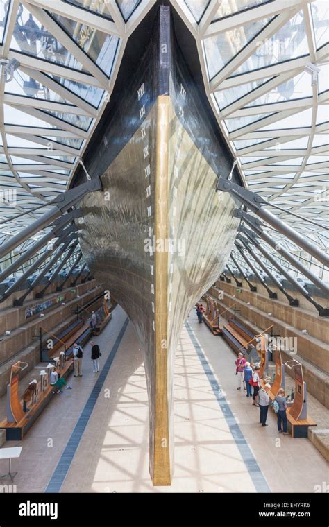 England London Greenwich Cutty Sark Interior View Of Ships Hull