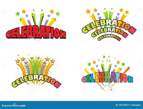 Celebration Logos Stock Photography Image