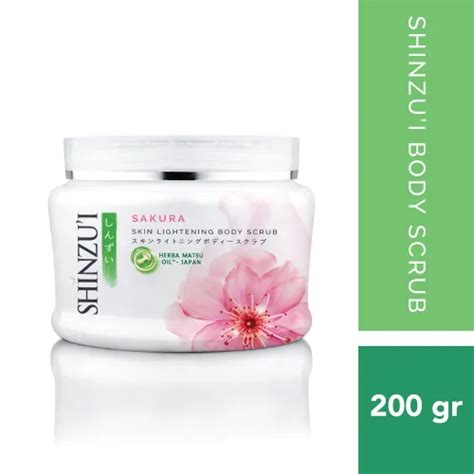 Shinzui Sakura Skin Lightening Body Scrub G Lazada Indonesia