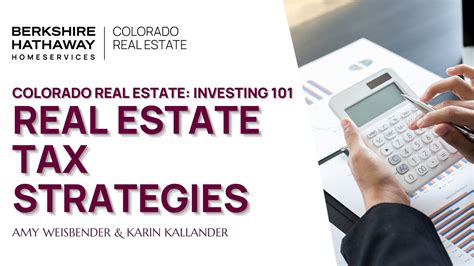 Real Estate Investing 101 Real Estate Tax Strategies Youtube