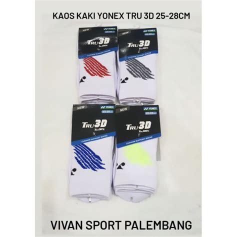 Jual Kaos Kaki Yonex Tru D Yonex Socks Tru D Putih Shopee Indonesia