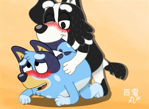 Rule 34 1boy 1boy1girl 1girls Aged Up Black And White Fur Blue Fur Bluey Bluey Bluey Series