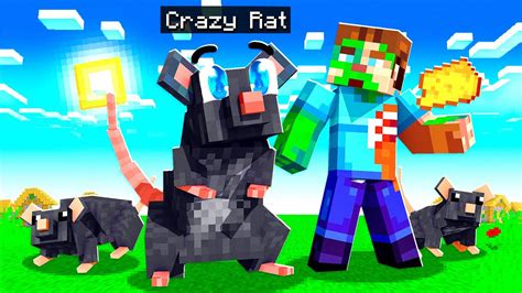 I Tamed Cute Pet Rats In Minecraft Youtube