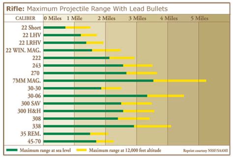 Maximum Projectile Range: Rifle