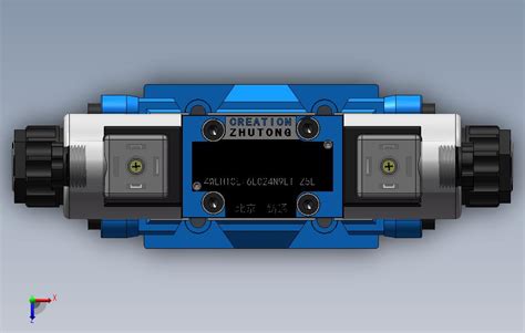 4weh10电液换向阀 Solidworks 2012 模型图纸下载 懒石网