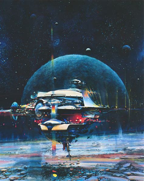 Scifi Art — Space Mail By John Berkey 1980 From His Anthology