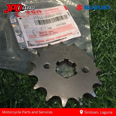 Jpd Garage Genuine Suzuki 27511 30h20 000 Sprocket Engine Nt15 Gixxer 150 Carb And Fi