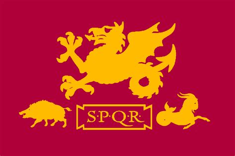 Flag of Roman Empire of Britannia : r/vexillology