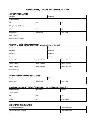 Printable Resident Update Template