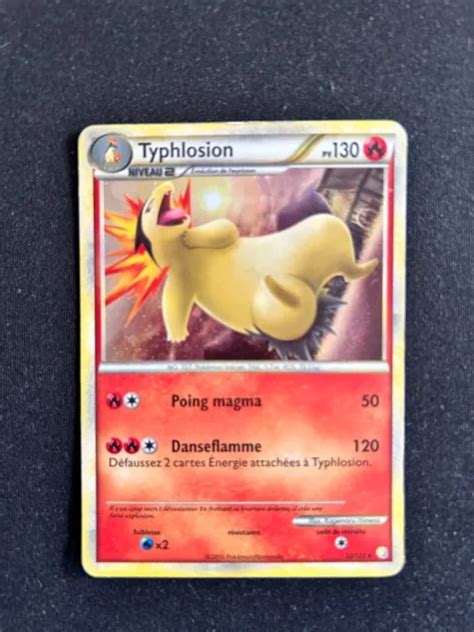 Carte Pok Mon Typhlosion Holo Rare Heartgold Soulsilver De