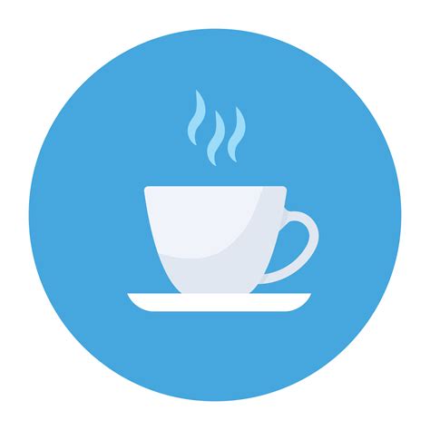 Hot Teacup Icon Design Hot Beverage Concept 5232409 Vector Art At Vecteezy