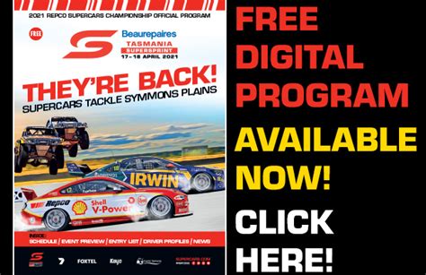 Beaurepaires Tasmania SuperSprint Digital Program Supercar Xtra