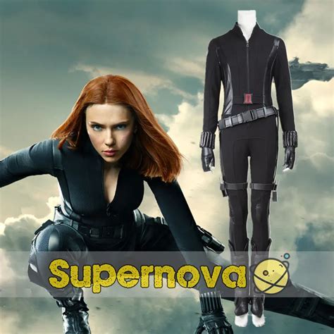 Captain America Black Widow Cosplay Costume Natasha Romanoff The Winter Soldier Superhero