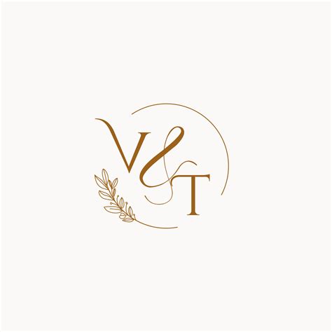 VT Initial Wedding Monogram Logo 10255209 Vector Art At Vecteezy