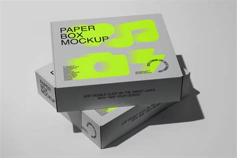 Paper Box Mockup Set On Behance In Paper Box Box Mockup Paper